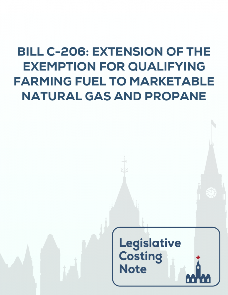 Bill C206 Extension of the exemption for qualifying farming fuel to