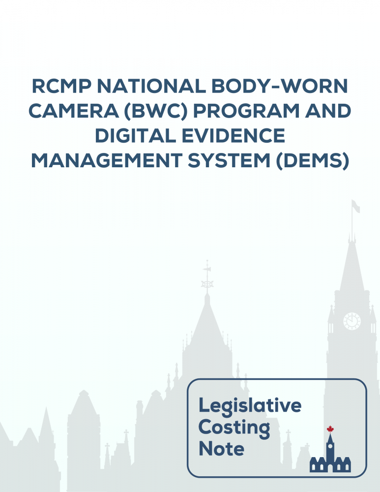 RCMP National Bodyworn Camera (BWC) Program and Digital Evidence