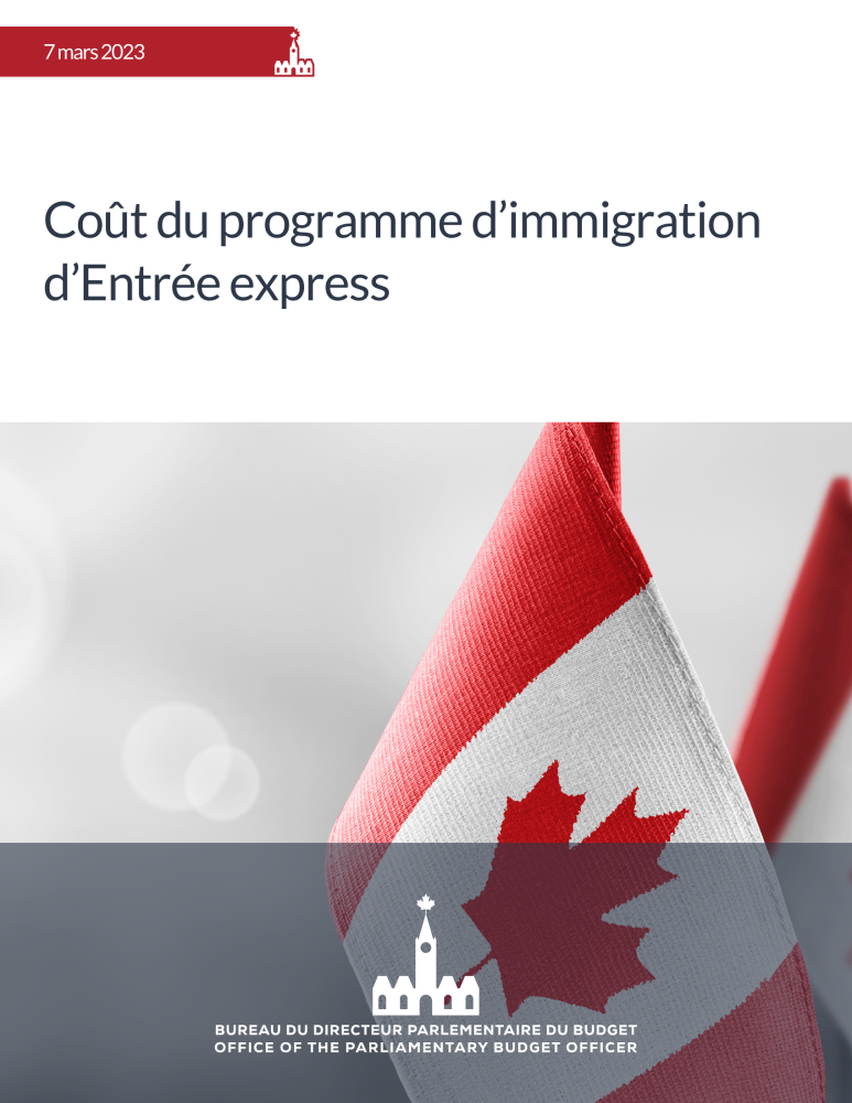 Coût du programme d’immigration d’Entrée express